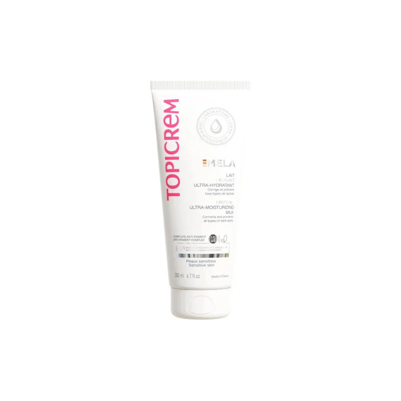 Topicrem mela lait unifiant ultra-hydratant 200ml