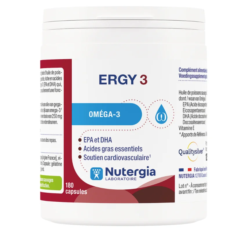 Nutergia Ergy 3 - 180 Capsules