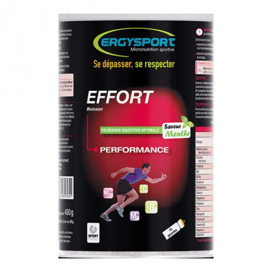 Nutergia Ergysport Boisson Effort Menthe 450g