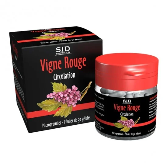 Sidn vigne rouge circulation 30 gélules