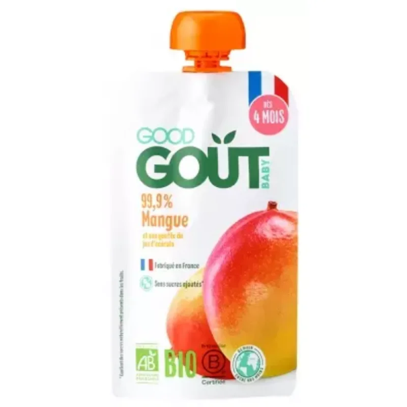 Good goût bébé mangue bio dès 4 mois fabriqué en France 120g
