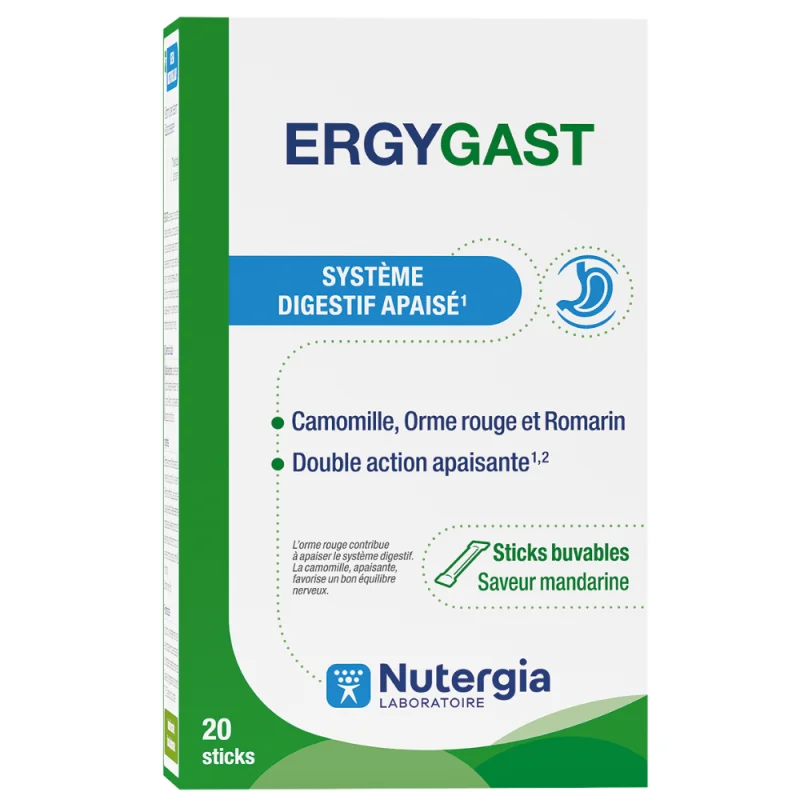 Nutergia Ergygast Système Digestif Apaisé 20 sticks