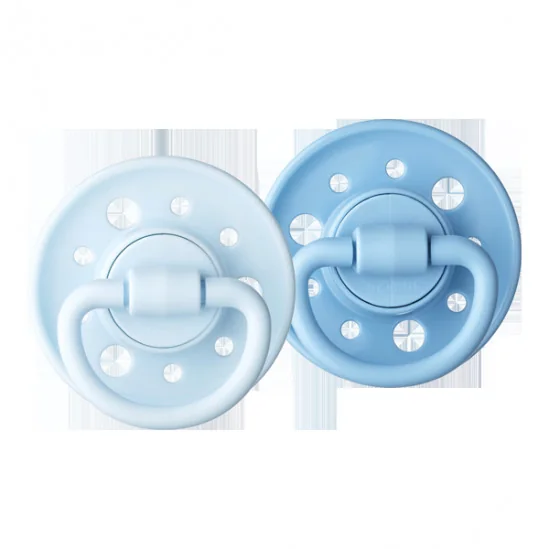 Dodie Gaïa 2 Sucettes Rondes 0-6 Mois - Couleur : Bleu
