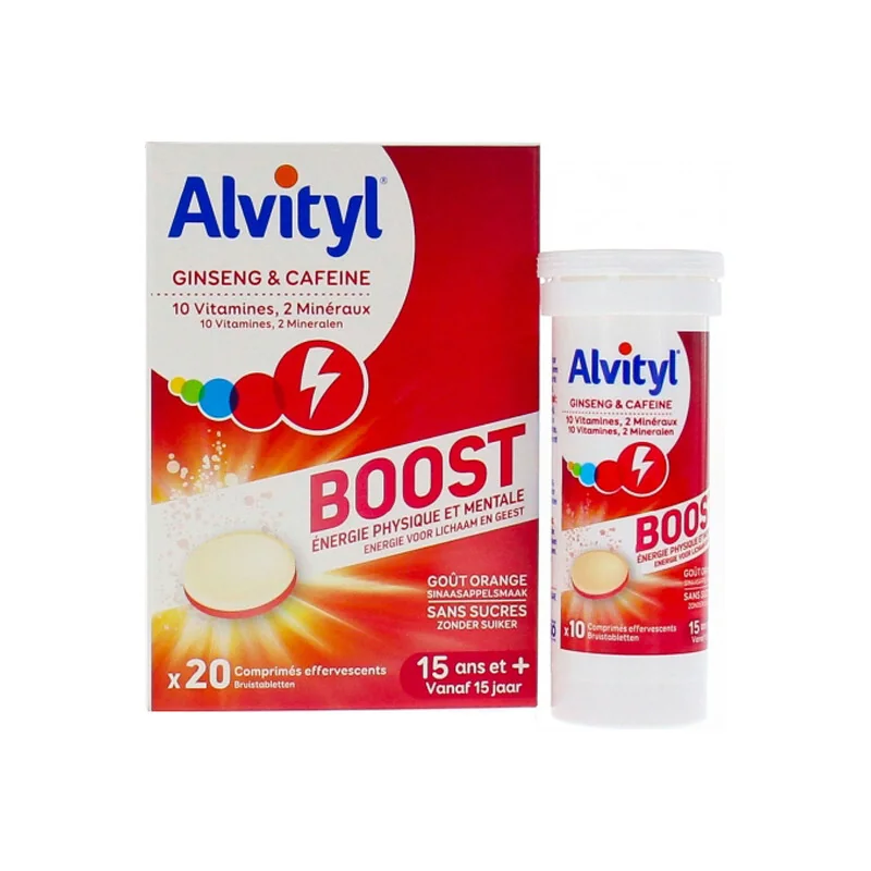 Alvityl boost ginseng & caféine 20 comprimés