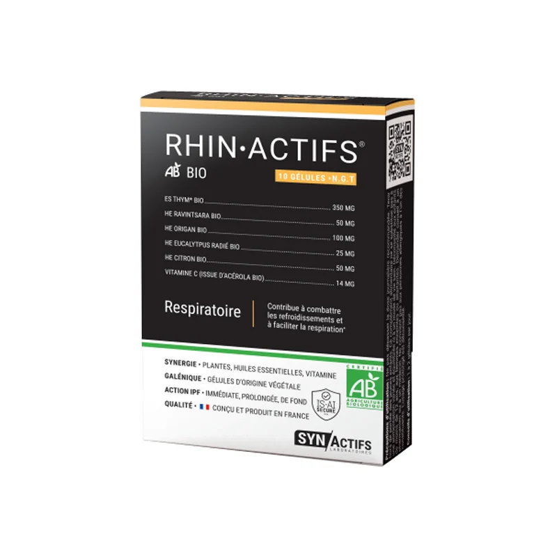 Aragan synactifs rhinActifs bio respiratoire 10 gélules