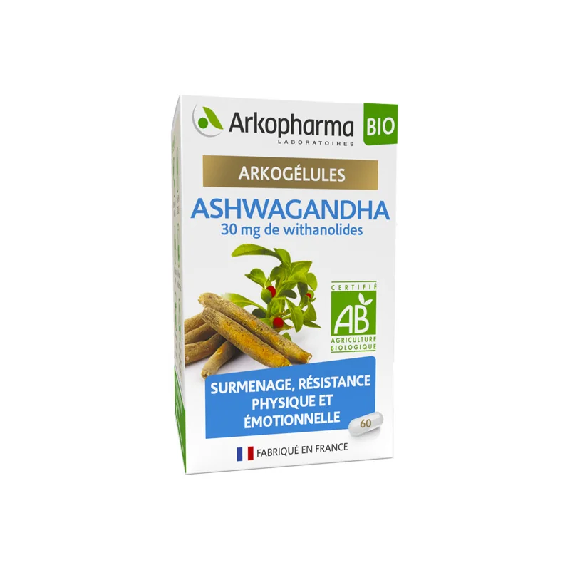 Arkopharma arkogélules ashwagandha bio 60 gélules