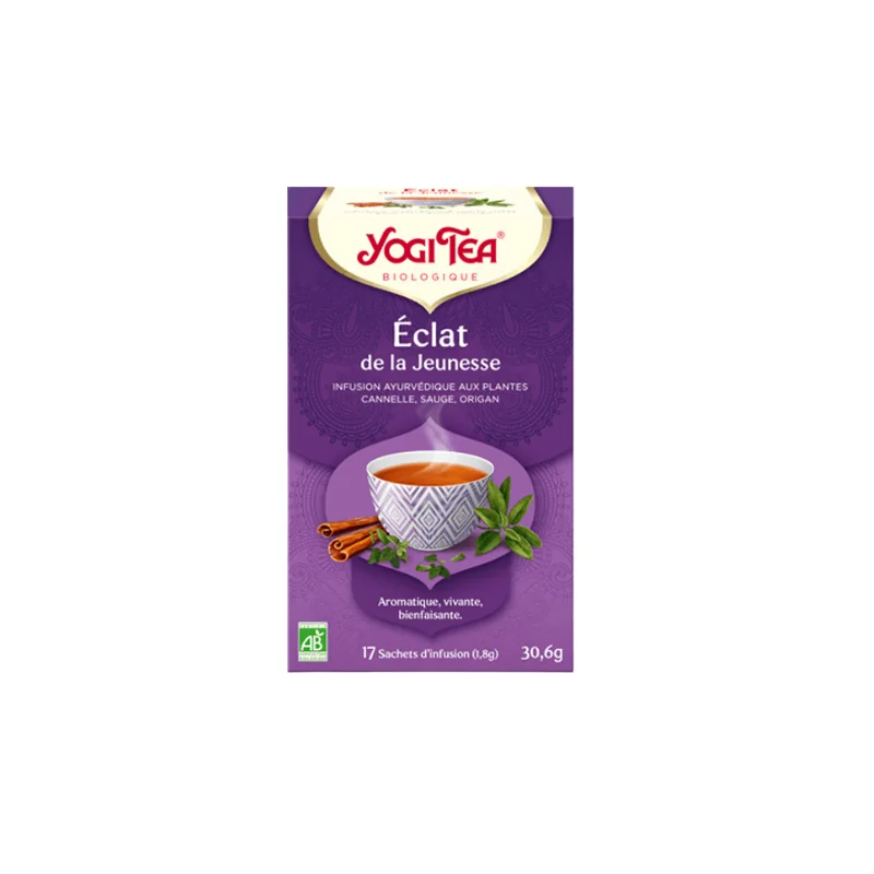 Yogi Tea bio éclat de la jeunesse 17 sachets 30g