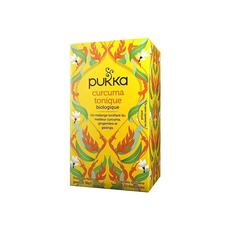 Pukka infusion curcuma tonique bio 20 sachets