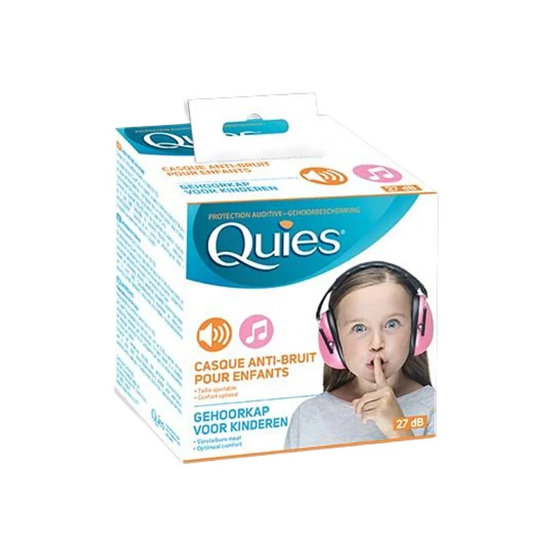 Quies casque anti-bruit pour enfants rose