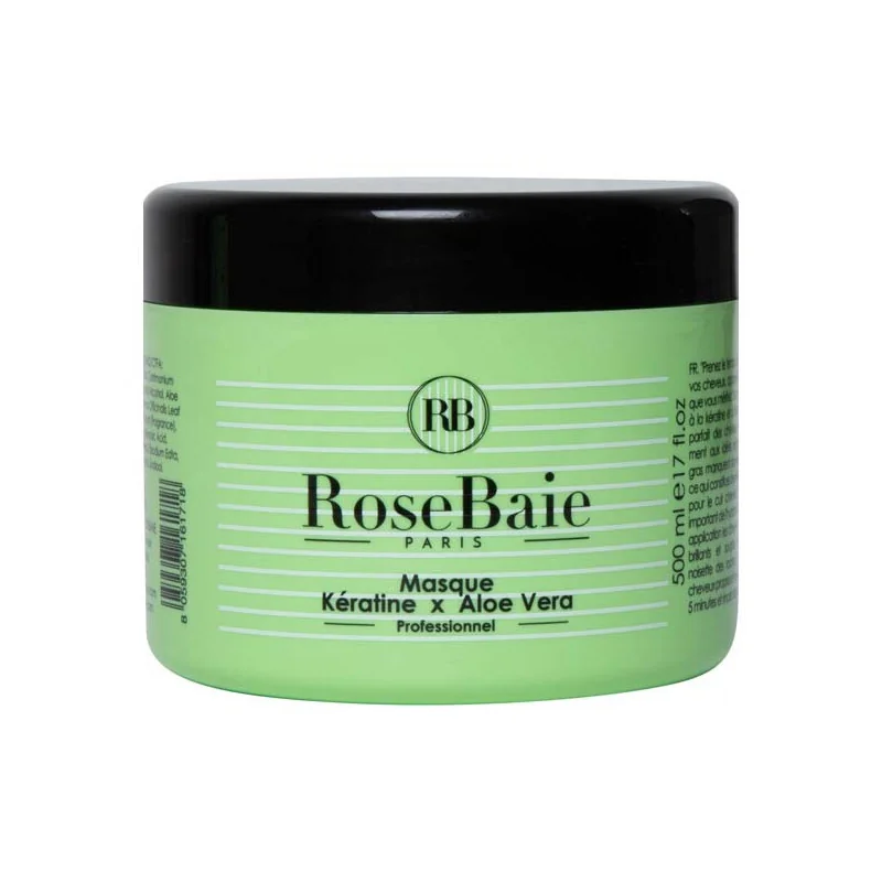 Rosebaie masque à la kératine et à l’aloe vera 500ml