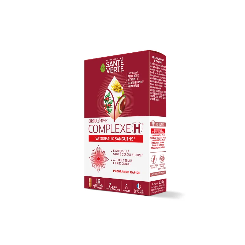 Santé verte circulymphe complexe H 16 comprimés