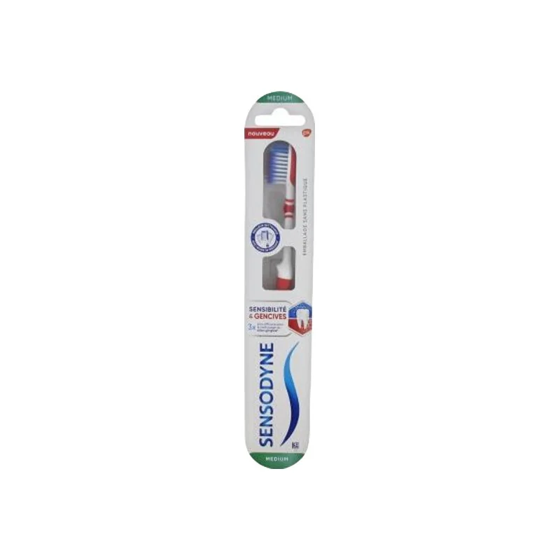 Sensodyne brosses à dents sensibilité & gencives rouge