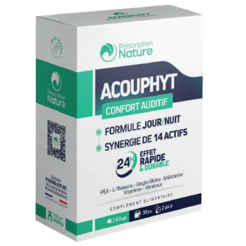 Prescription Nature Acouphyt 60 gélules