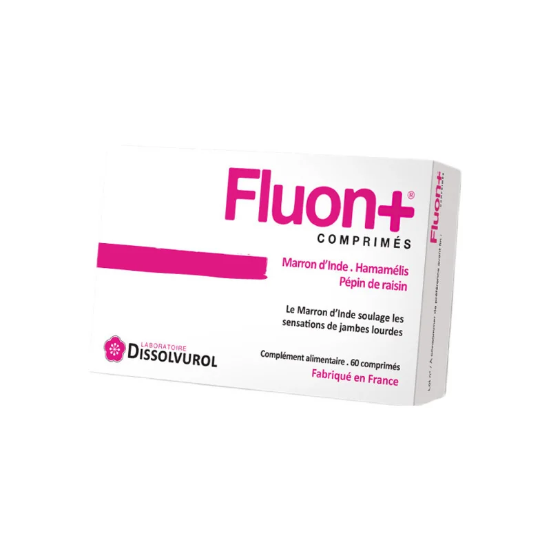 Fluon+ marron d'Inde hamamélis 60 comprimés