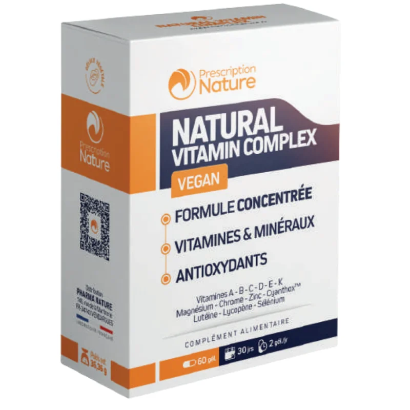 Prescription Nature Natural Vitamin Complex 60 gélules