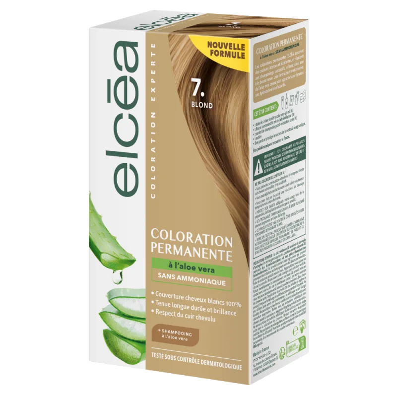 Elcéa coloration experte permanente kit blond 7