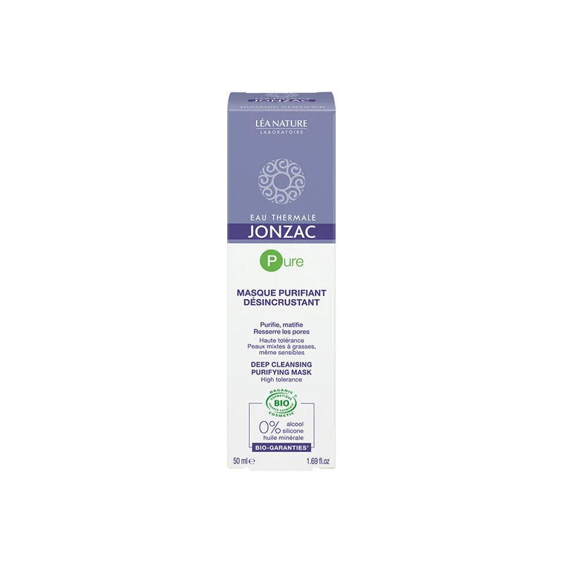 Eau de Jonzac pure masque purifiant désincrustant bio 50ml