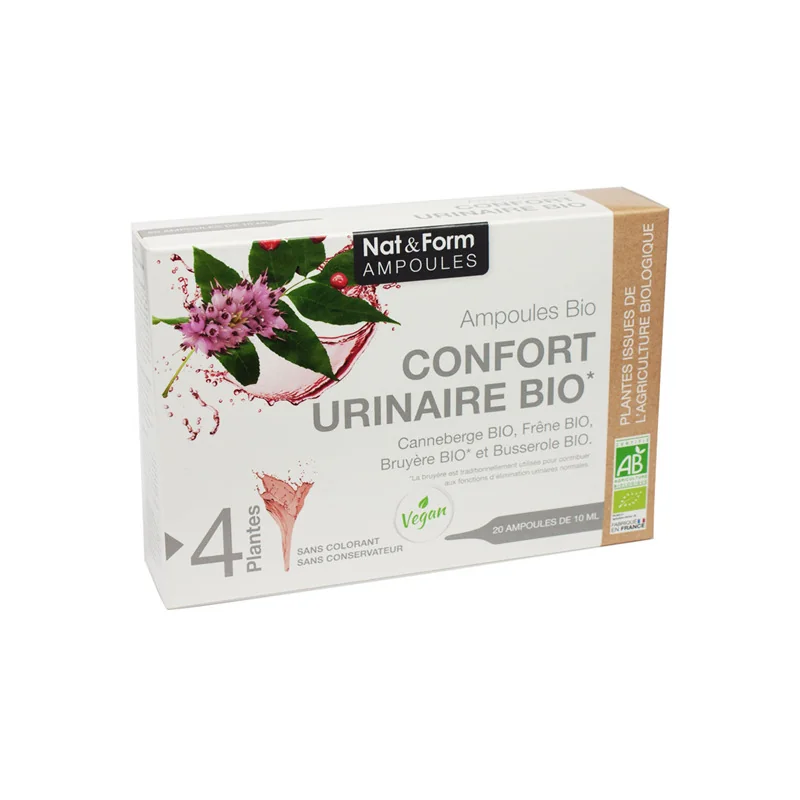 Nat&Form Confort urinaire bio 20 ampoules
