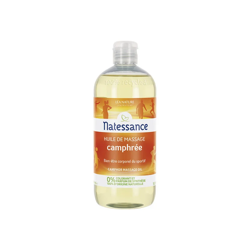 Natessance huile de massage camphrée 500ml
