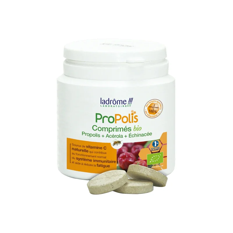 Ladrôme Propolis acérola et échinacée bio 40 comprimés