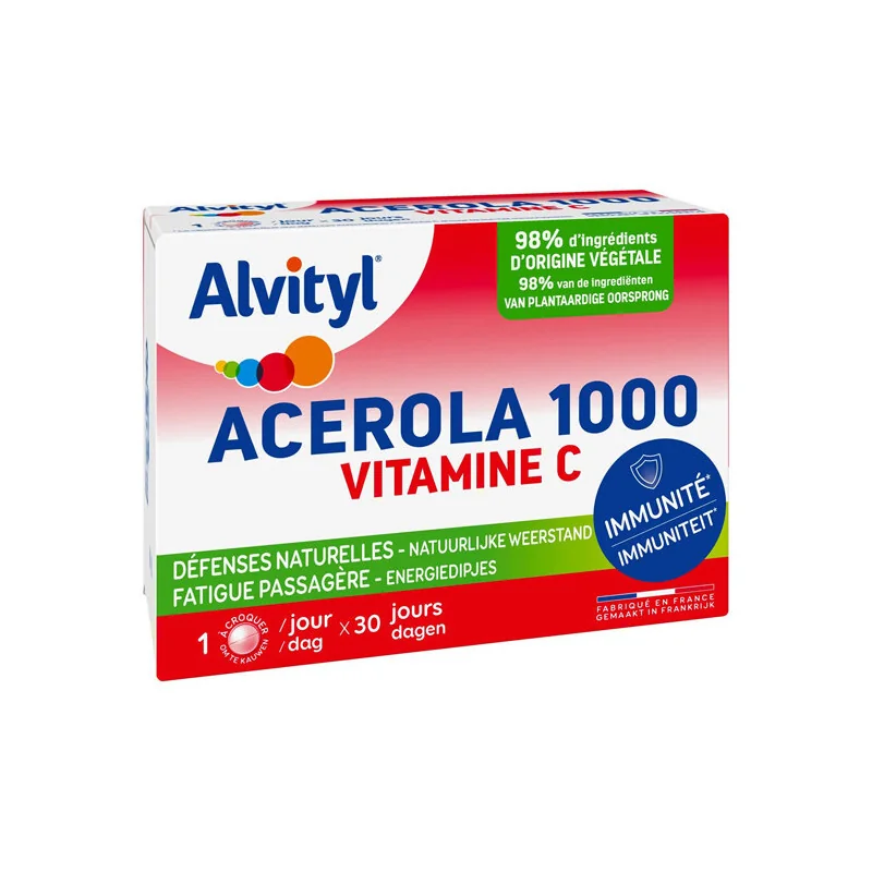 Alvityl Acérola 1000 vitamine C 30 comprimés