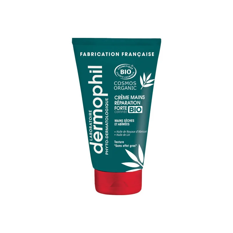 Dermophil crème mains réparation forte bio 75ml