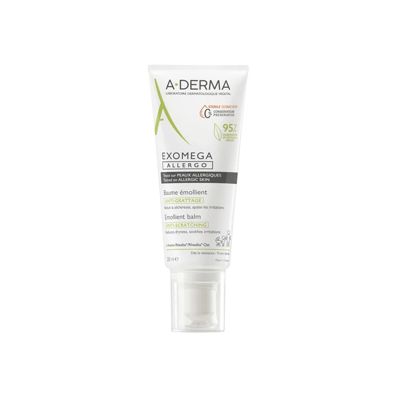 A-Derma Exomega Allergo baume émollient anti-grattage 200ml
