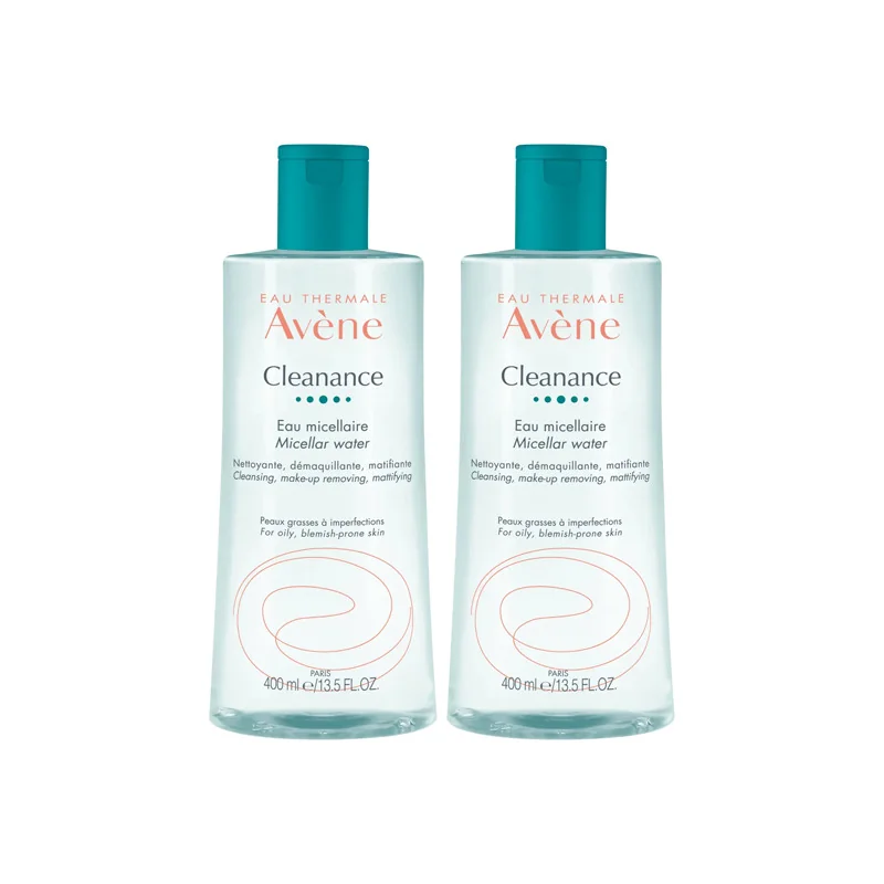 Avène Cleanance eau micellaire lot de 2x400ml