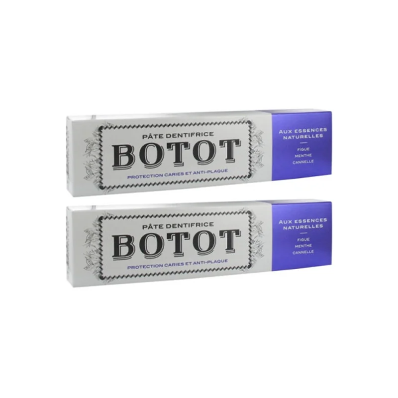Botot pâte dentifrice figue menthe cannelle lot de 2 x 75ml