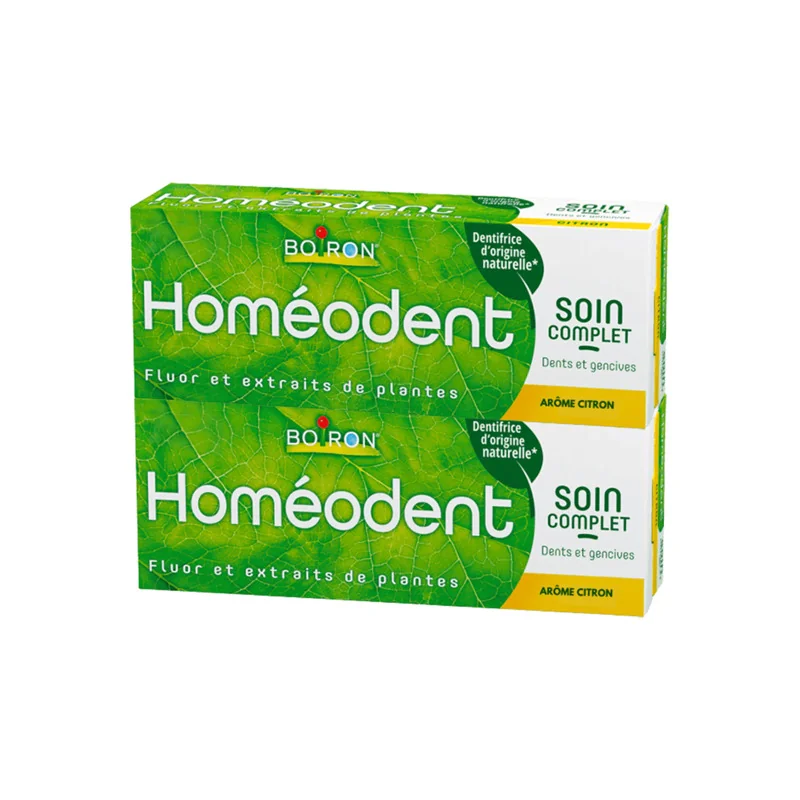 Boiron Homéodent dentifrice soin complet citron lot de 2x75ml