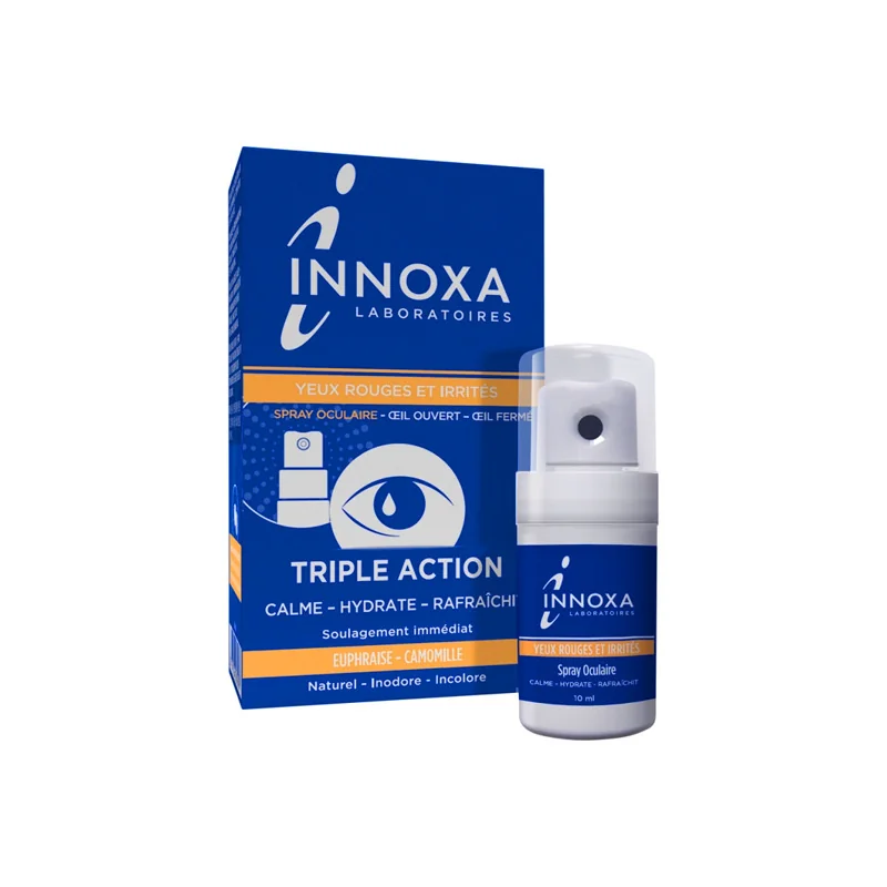 Innoxa spray oculaire yeux rouges et irrités 10ml