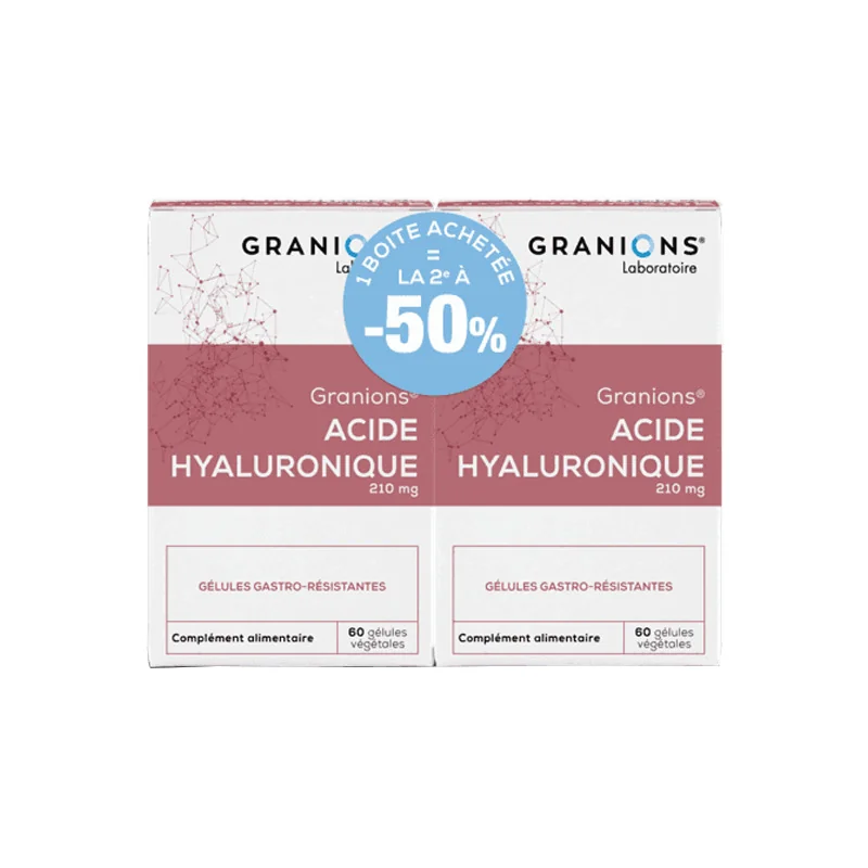 Granions Acide Hyaluronique lot de 2 x 60 gélules