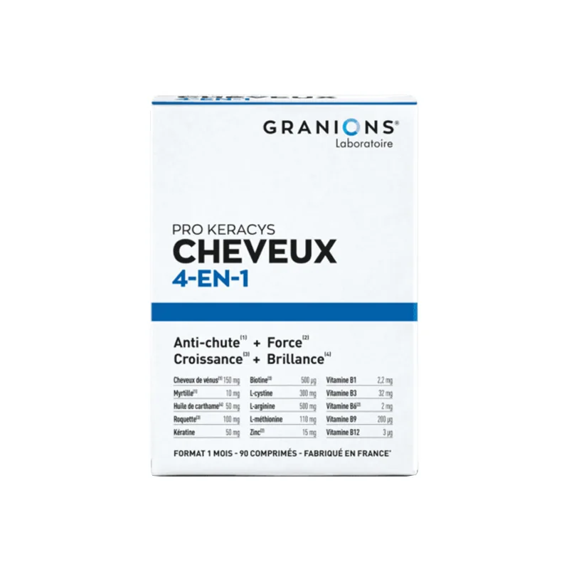 Granions Pro Keracys cheveux 4-en-1 90 comprimés