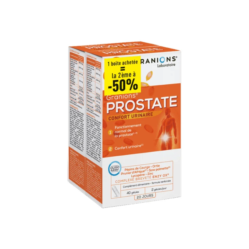 Granions Prostate lot de 2 x 40 gélules