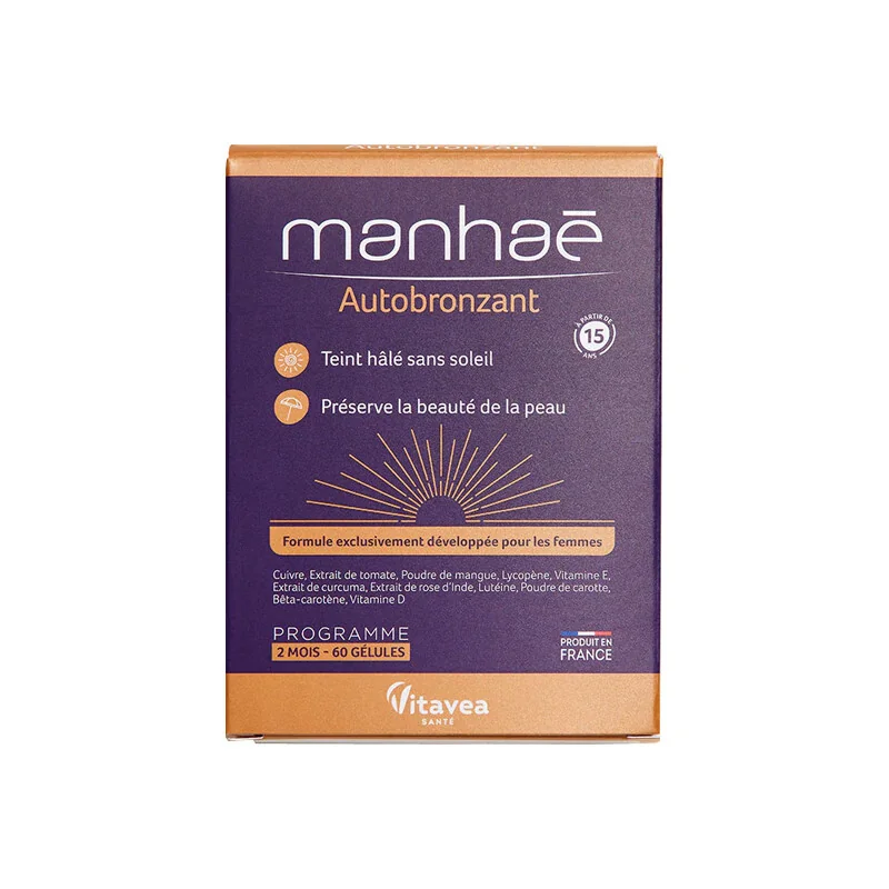 Manhaé autobronzant 60 gélules