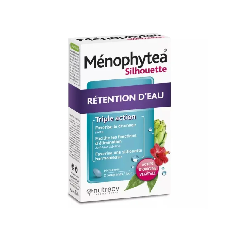 Ménophytea Silhouette rétention d'eau 30 comprimés