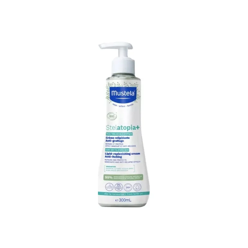 Mustela Stelatopia+ crème relipidante anti-grattage bio 300ml