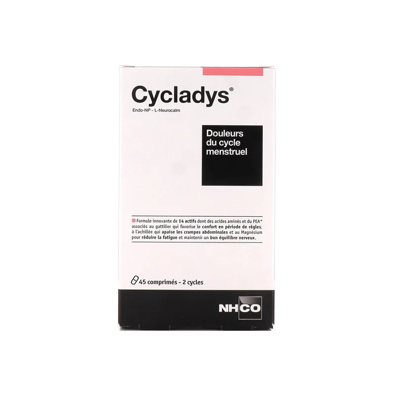 Nhco Cycladys douleurs du cycle menstruel 45 comprimés