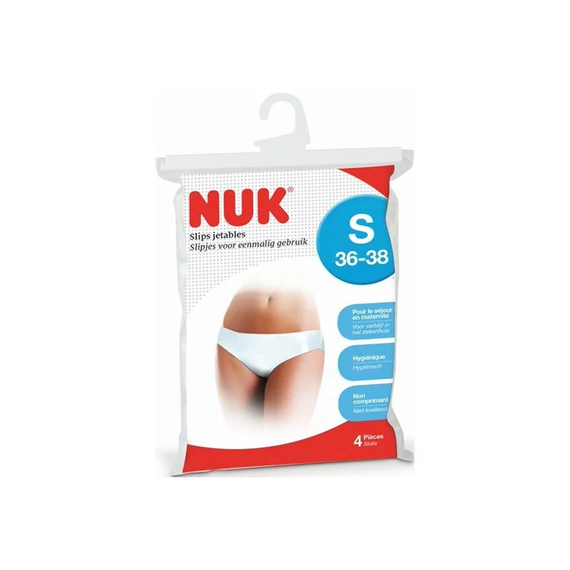 NUK Slips jetables 4 pièces taille S 36-38