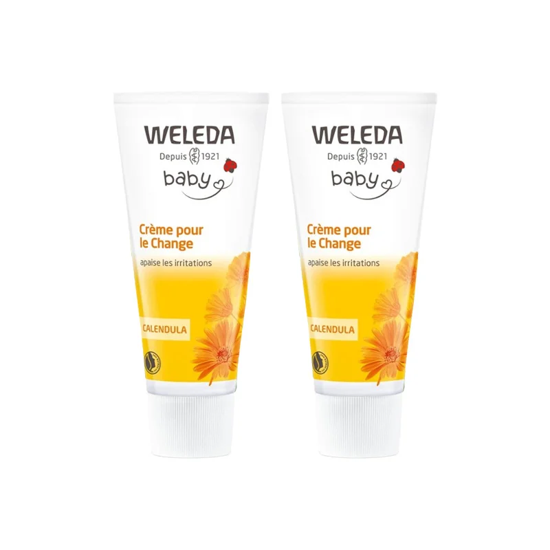 Weleda Baby crème pour le change au Calendula lot de 2 x 75ml