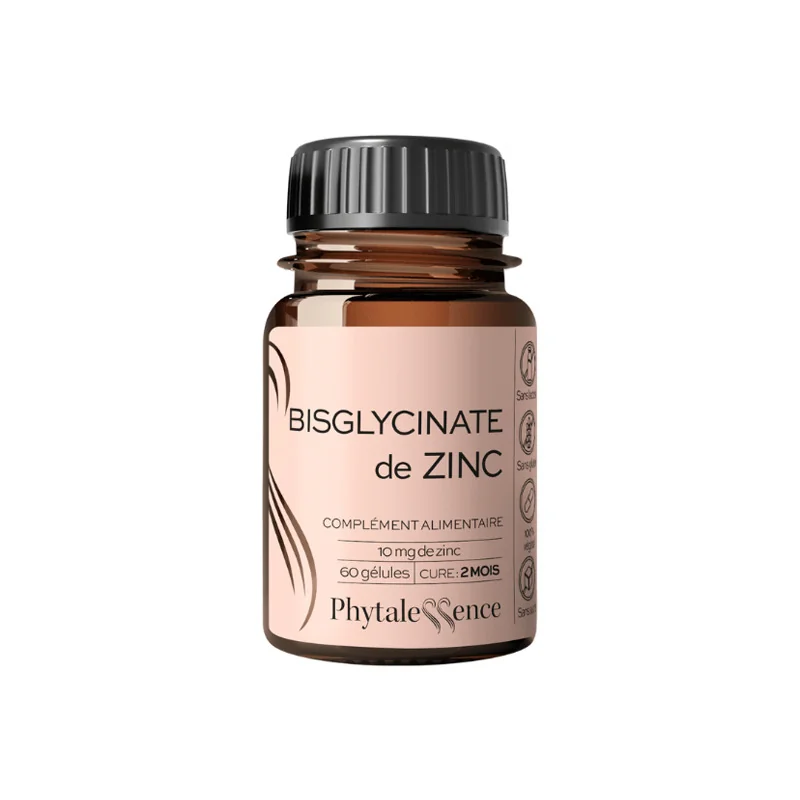 Phytalessence Bisglycinate de Zinc 60 gélules
