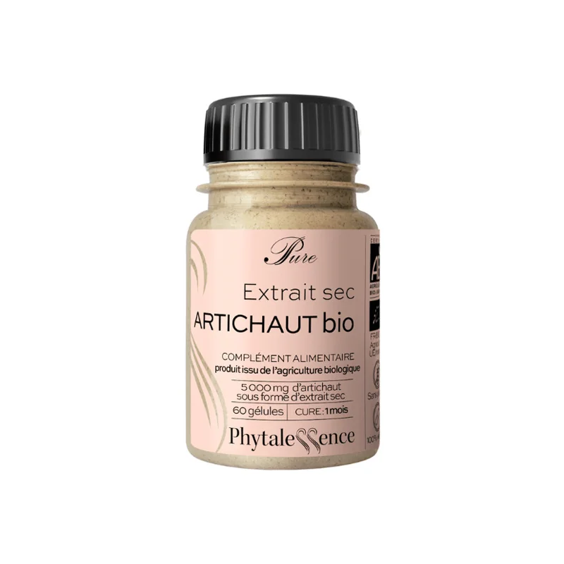 Phytalessence Pure extrait sec artichaut bio 60 gélules