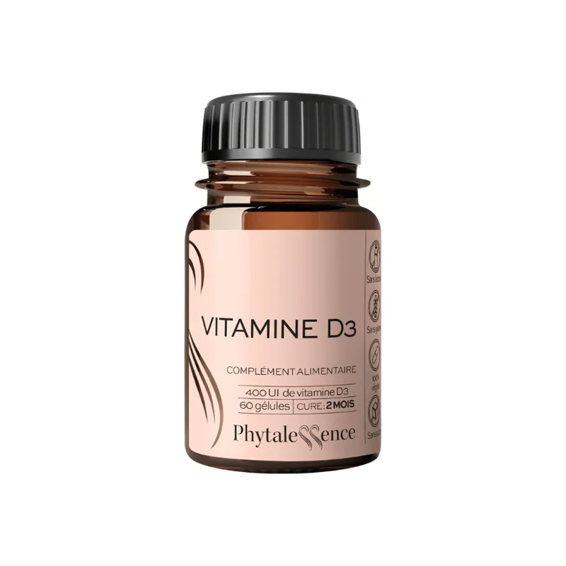 Phytalessence Vitamine D3 - 60 gélules