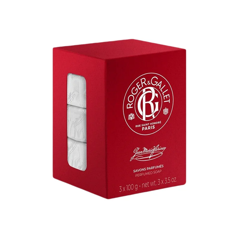 Roger & Gallet Jean Marie Farina coffret savons parfumés lot de 3x100gr