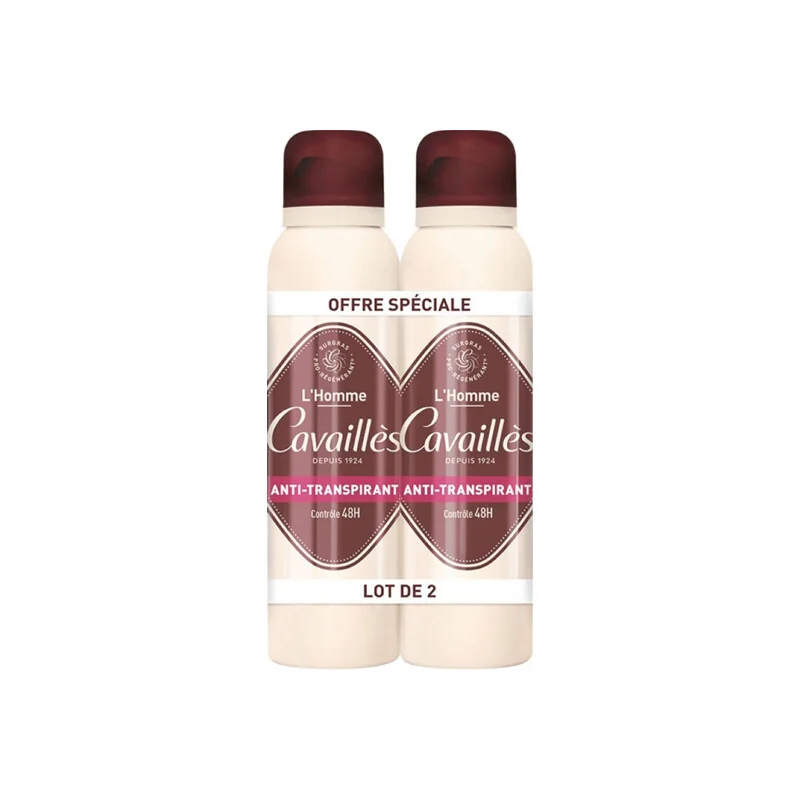Rogé Cavaillès L'Homme Anti-Transpirant 48H spray lot de 2x50ml