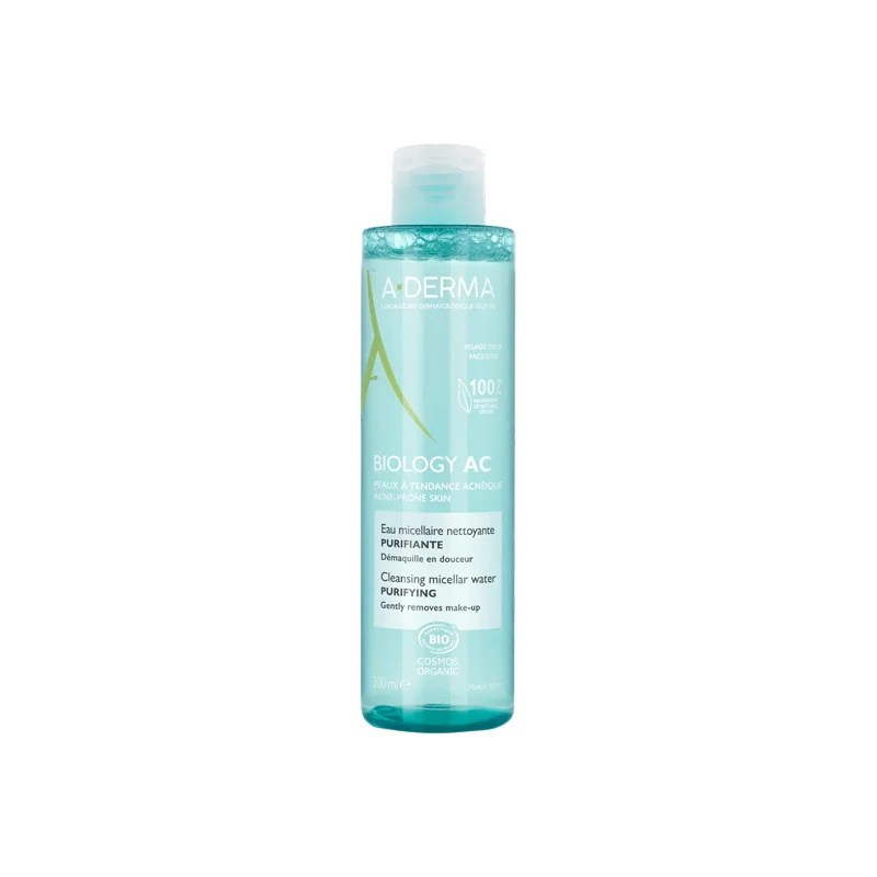 A-Derma Biology AC eau micellaire nettoyante purifiante bio 200ml