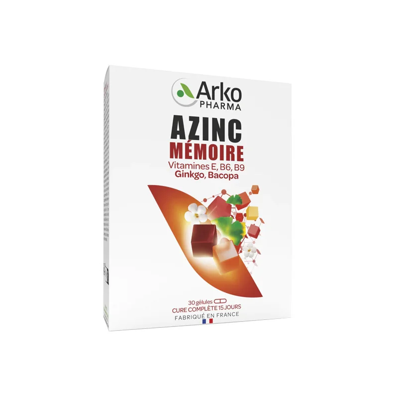 Azinc Boost Mémoire 30 gélules