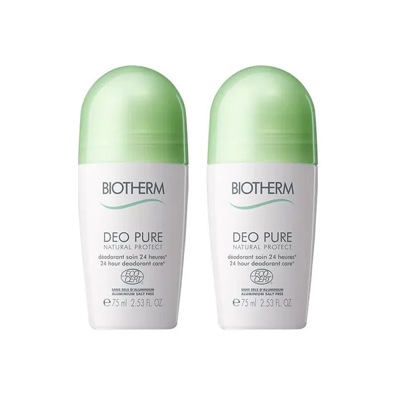 Biotherm Déo Pure Natural protect déodorant lot de 2x75ml