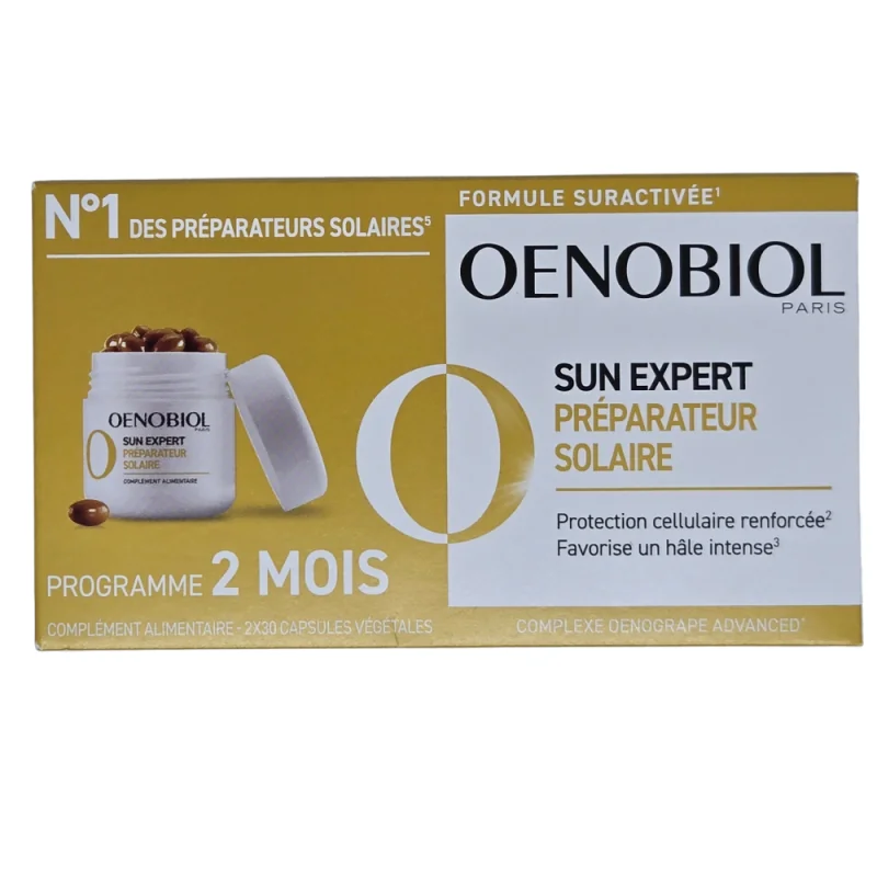 Oenobiol Sun Expert Préparateur Solaire lot de 2 x 30 capsules