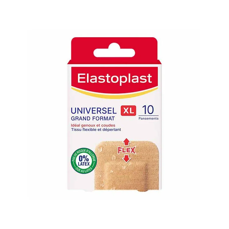 Elastoplast Universel XL Grand format 5 x 7,2cm 10 pansements